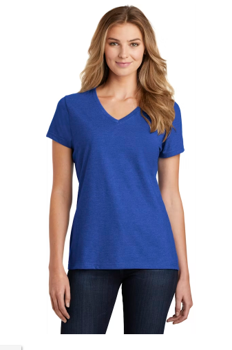 Port & Company LPC455V Ladies' True Royal Heather Performance T-Shirt