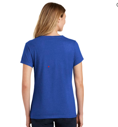 Port & Company LPC455V Ladies' True Royal Heather Performance T-Shirt