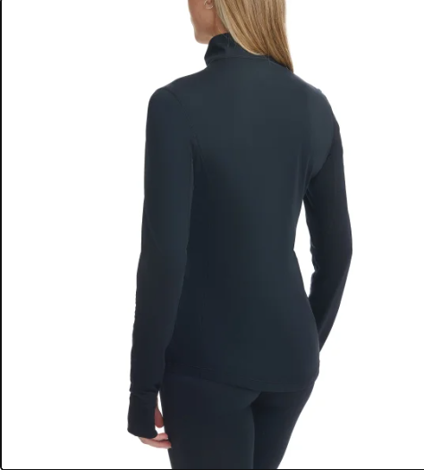 Paradox Women's Base Layer Top, Long Sleeve, Moisture-Wicking, Thermal Black