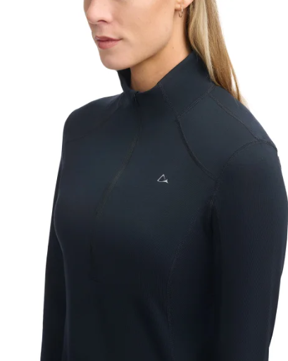 Paradox Women's Base Layer Top, Long Sleeve, Moisture-Wicking, Thermal Black