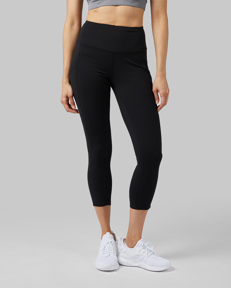 32 Degrees Cool Women's Plum Caspia Active Crop Legging with Pockets