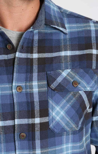 Jachs NY Men's Brawny Flannel & Thermal 2-Pack Shirt  Long Sleeve