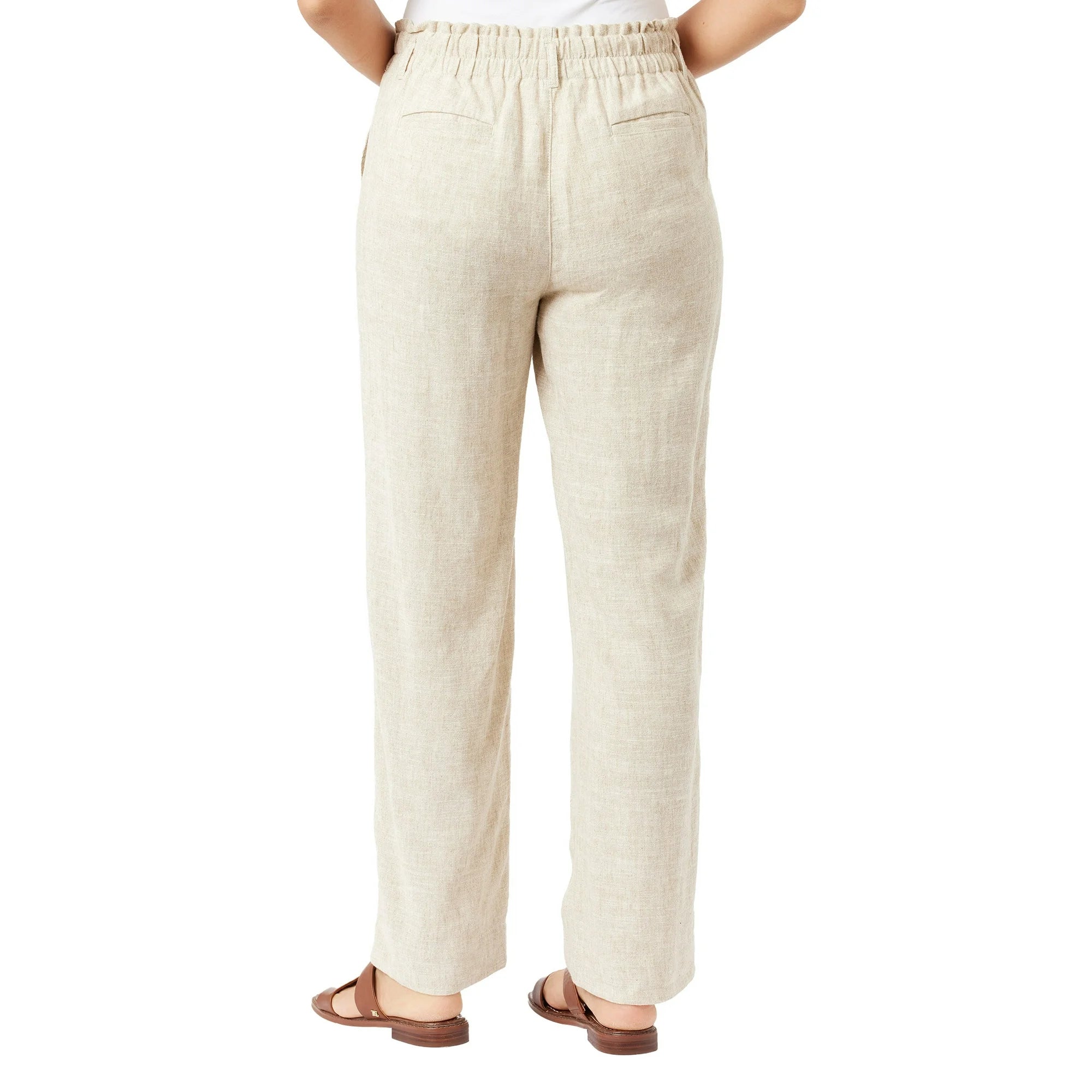 Briggs Women's Linen Blend Pull-On Pant - Comfortable & Stylish Lightweight Trousers