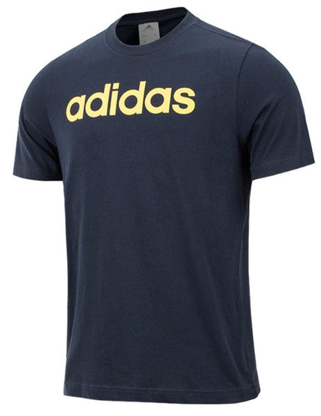 Adidas Men's Linear Logo T-Shirt Short Sleeve Crew Neck