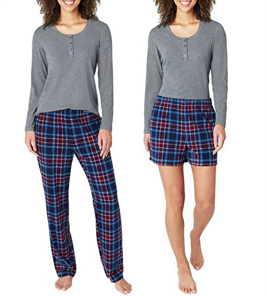 Eddie Bauer Ladies 3-Piece Waffle Fleece Pajama Set - Soft Warm Sleepwear with Jogger Pants & Top