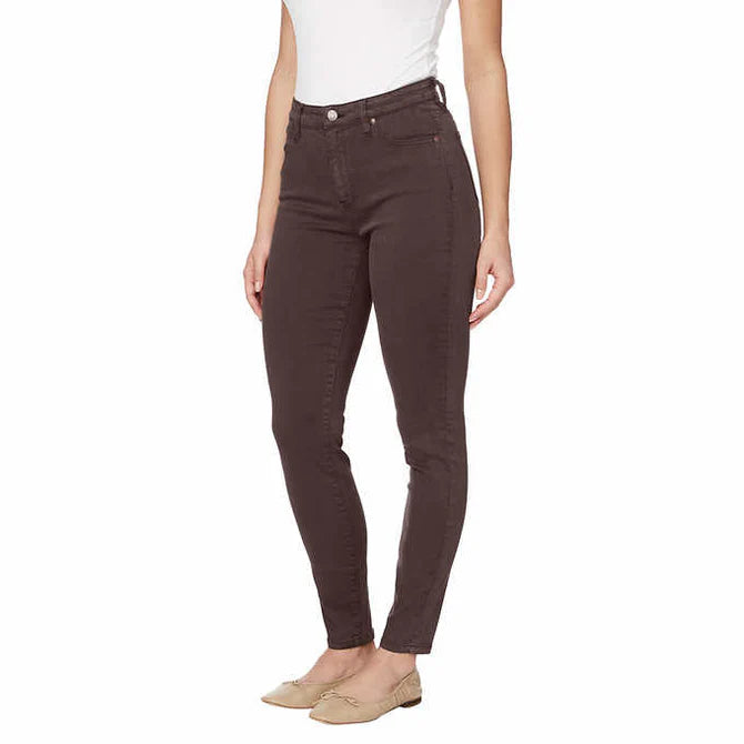 Buffalo Ladies High-Rise Tencel Blend Pants - Women's Casual Slim Fit Stretch Trousers