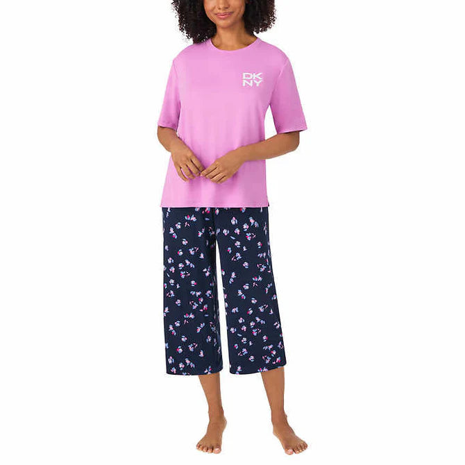 DKNY Ladies' 2-Piece Pajama Set - Comfortable & Stylish Sleepwear for Women