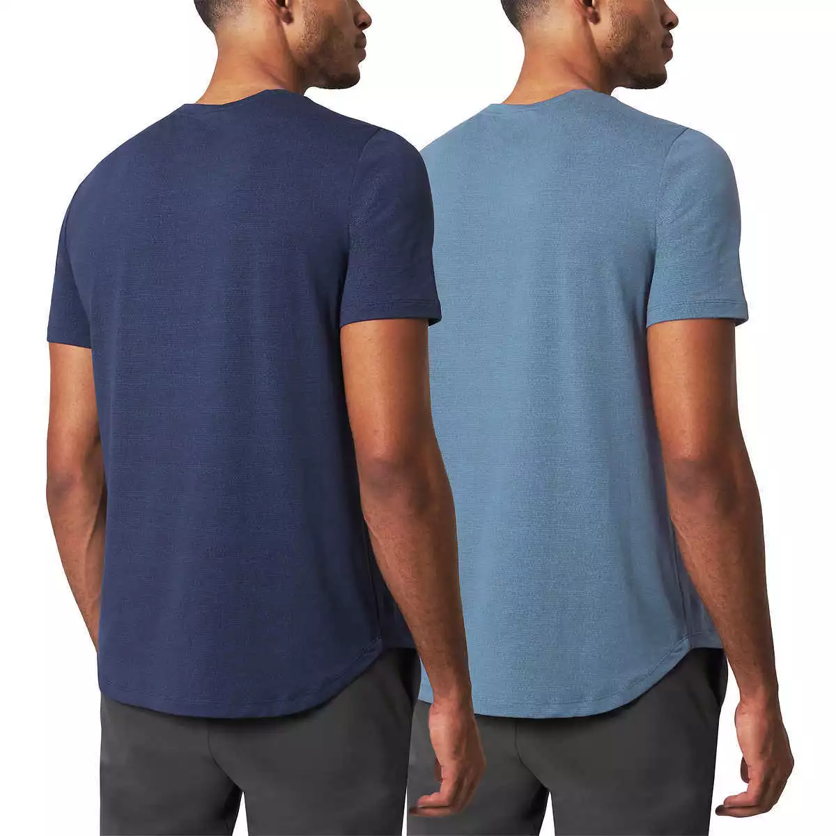 Mondetta Men’s Active T-Shirt 2-Pack – Moisture Wicking, 4-Way Stretch Activewear