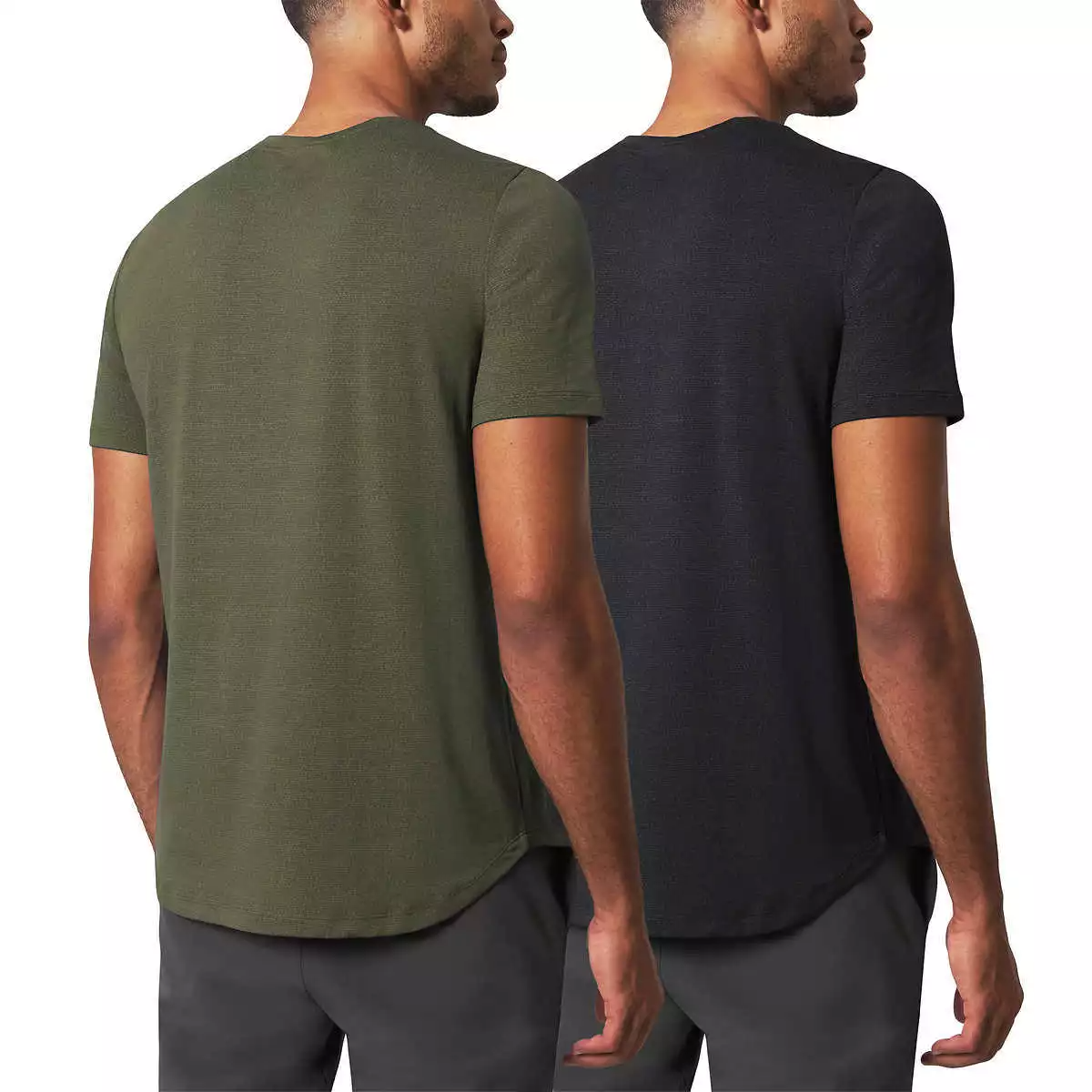 Mondetta Men’s Active T-Shirt 2-Pack – Moisture Wicking, 4-Way Stretch Activewear