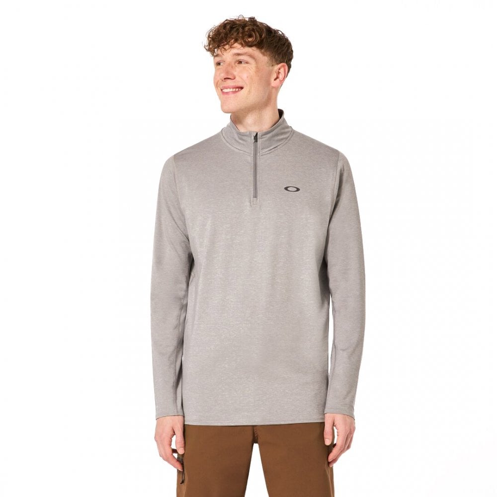 Oakley Gravity Range 1/4 Zip - Steel Grey Heather | Men's Performance Pullover