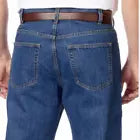 Kirkland Signature Men's Blue Jeans Classic Fit Straight Leg 5-Pocket Denim