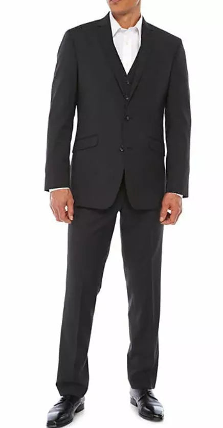 Kenneth Cole New York Men's Slim Fit Blazer Jacket - Versatile Formal & Casual Wear, 2-Button Notch Lapel