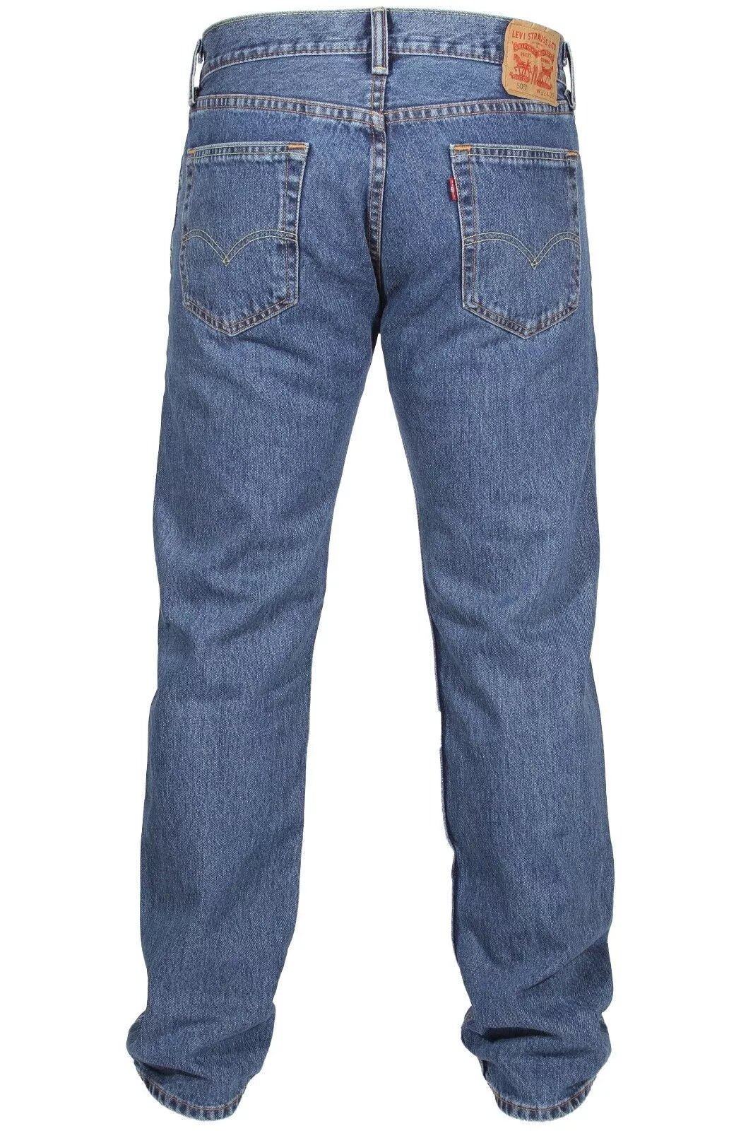 Levi's Men's 505 Regular Fit Jeans Straight Leg Zip Fly Classic Denim