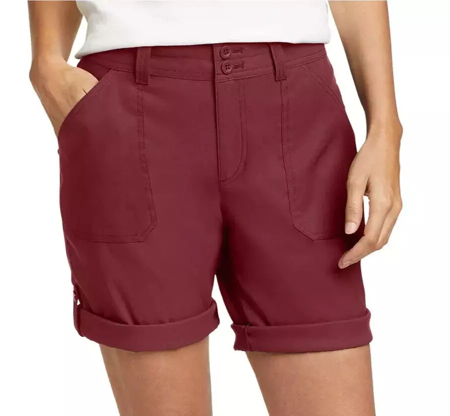 Eddie Bauer Women’s Stretch Bermuda Shorts, Rolled Hem