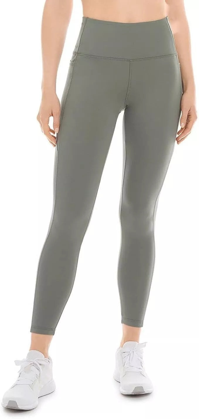 Danskin Women's High Rise 7/8 Brushed Legging Tight - Comfort & Style for Active Living