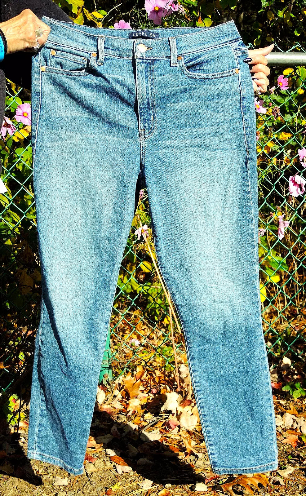 Level 99 Women’s High-Rise Slim Jeans Size 10/30 - Nostalgic Blue Denim, Stretch Fit