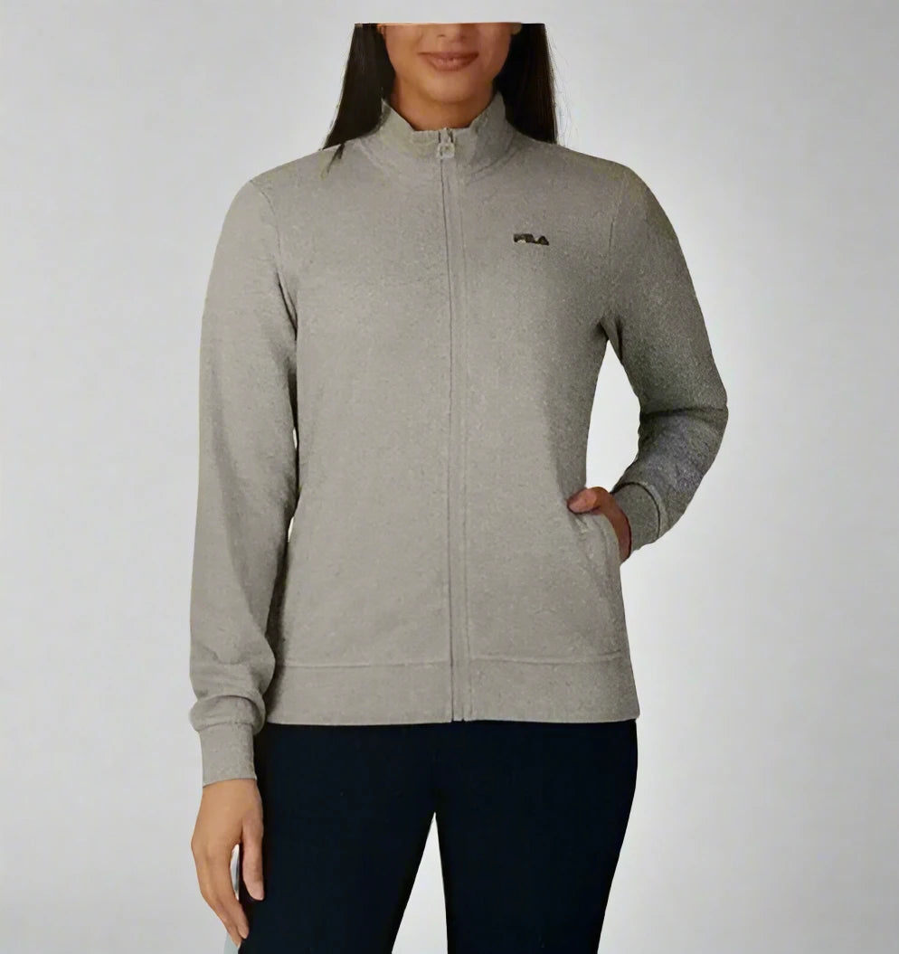 FILA Women's Midweight Full Zip Active Jacket - Grey