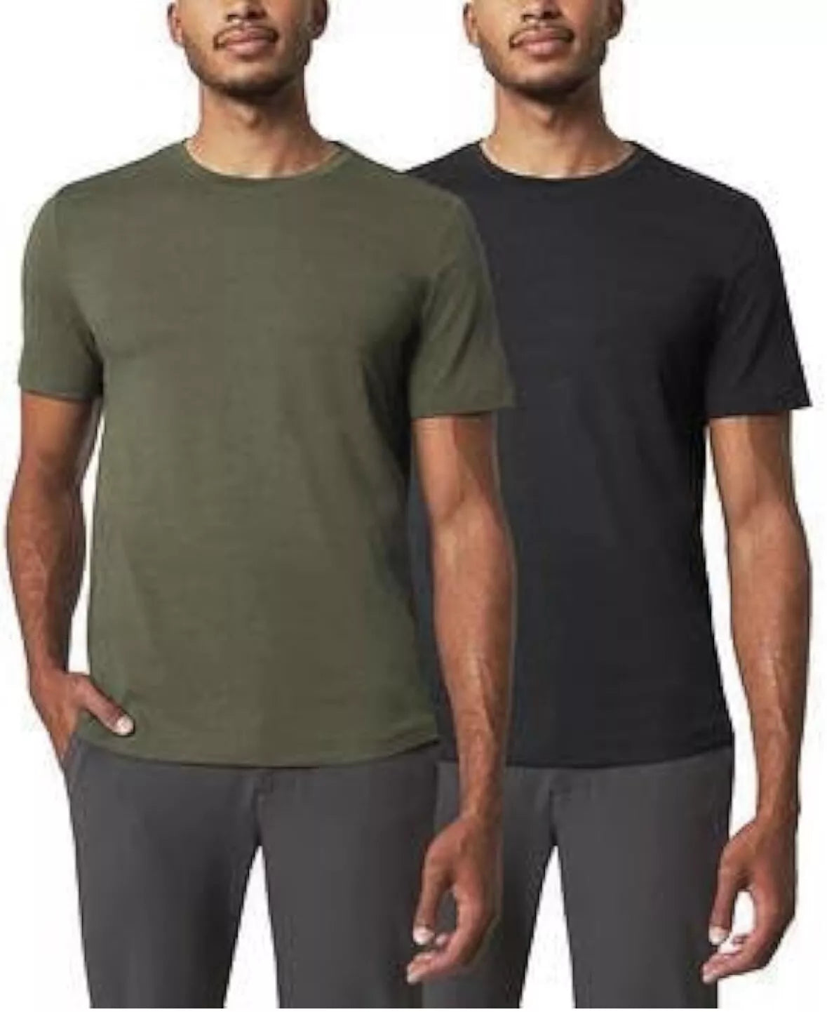 Mondetta Men's Active Tee 2-Pack - Performance Short Sleeve Athletic Shirts