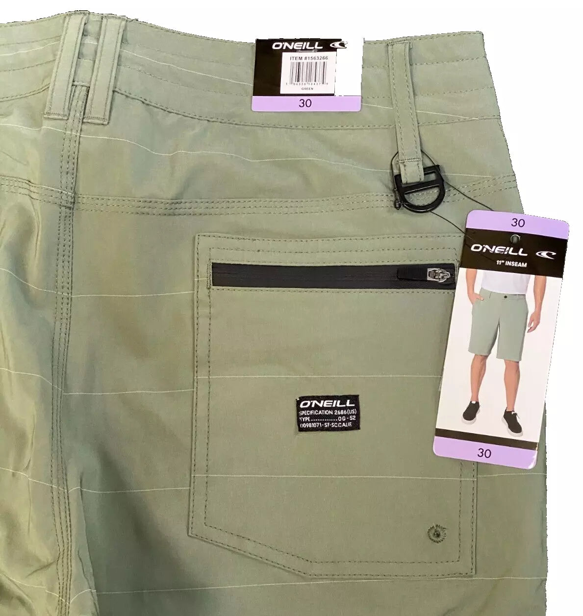 O'Neill Men's Crossover Hybrid Shorts - Quick-Dry Stretch Casual Boardshorts