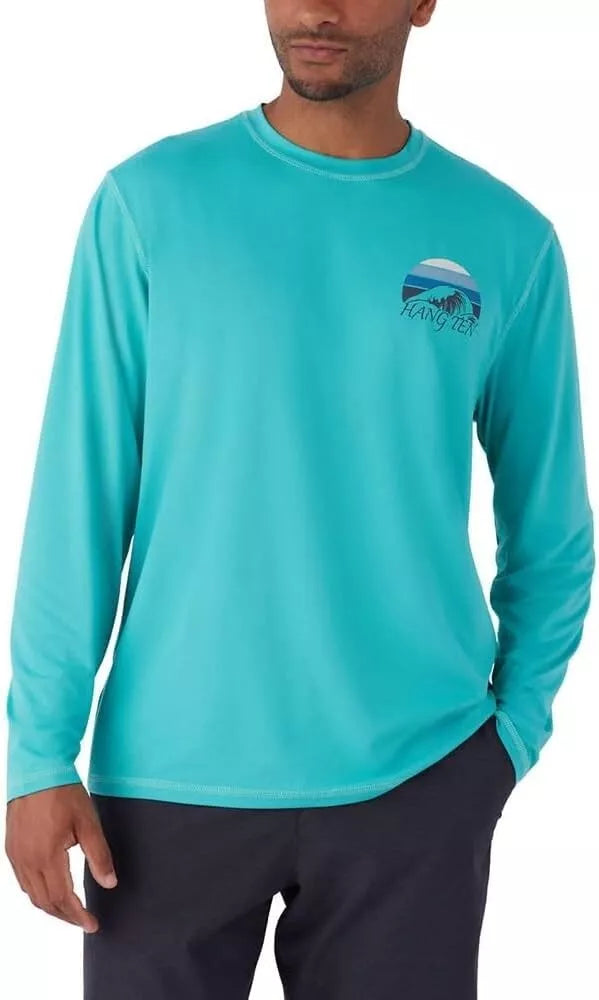 Hang Ten Men's Long Sleeve Graphic Tee | Casual Surf Style T-Shirt | Lightweight & Comfortable