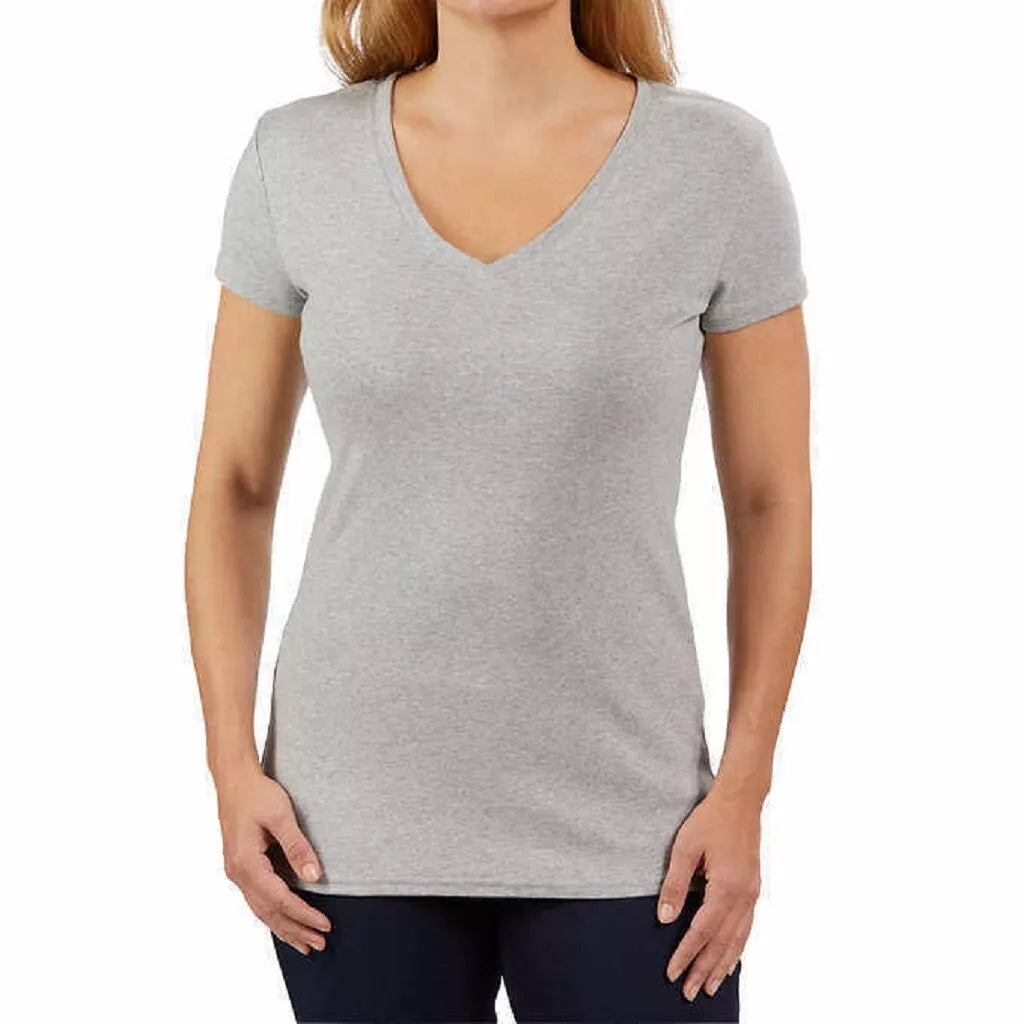 Kirkland Signature Ladies' Pima Cotton Tee – Soft & Comfortable Everyday T-Shirt