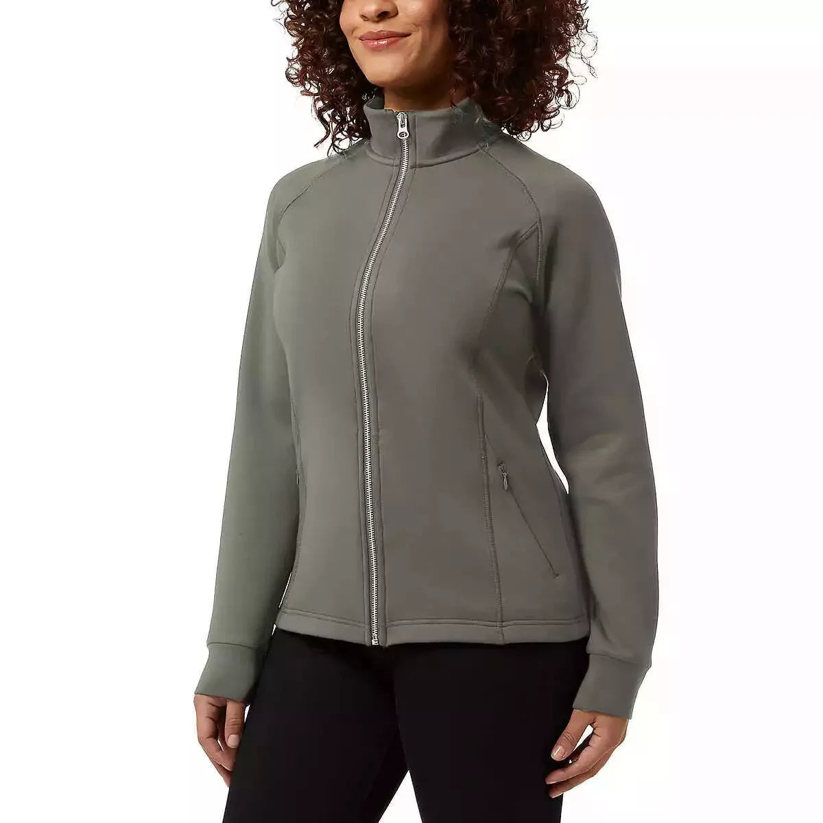 32 Degrees Ladies' Active Full Zip Jacket – Lightweight & Breathable Athletic Outerwear