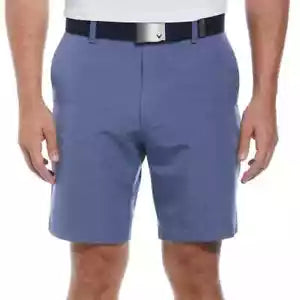 Callaway Men’s Textured Golf Shorts - Performance Stretch, Moisture-Wicking, Lightweight