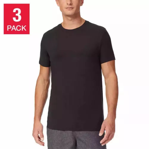 32 Degrees Cool Men's Soft Tee 3-Pack, Short Sleeve Crew Neck