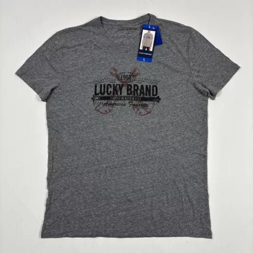 Lucky Brand Men's Graphic Tee Shirt | Casual Short Sleeve T-Shirt | Soft Cotton