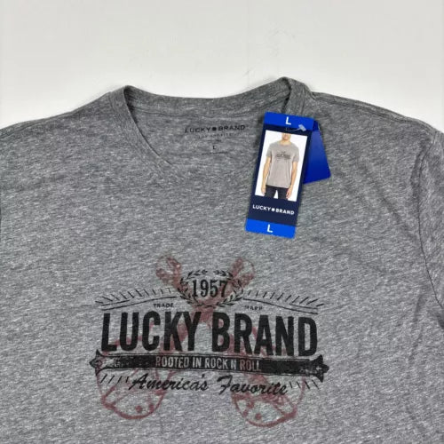 Lucky Brand Men's Graphic Tee Shirt | Casual Short Sleeve T-Shirt | Soft Cotton