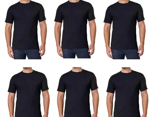 Kirkland Signature 6-Pack Crew Neck T-Shirts | Soft & Comfortable Cotton Tees | Everyday Essentials