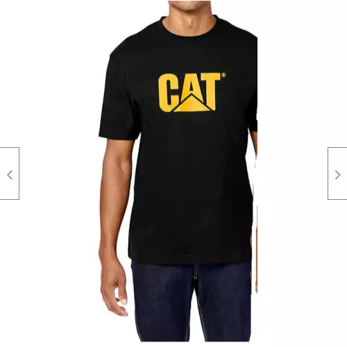 CAT Short Sleeve Logo T-Shirt | Comfortable Cotton Tee | Casual Everyday Wear