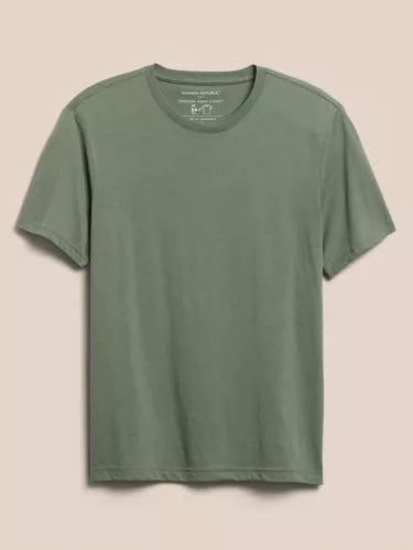 Banana Republic Men's Short Sleeve Crewneck T-Shirt - Casual Cotton TEE