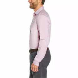 Men’s Poplin Dress Shirt Slim Fit Long Sleeve Button-Down Collar Office Formal Wear