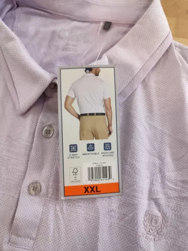 Chaps Men's Performance Golf Polo - UPF 30 Protection