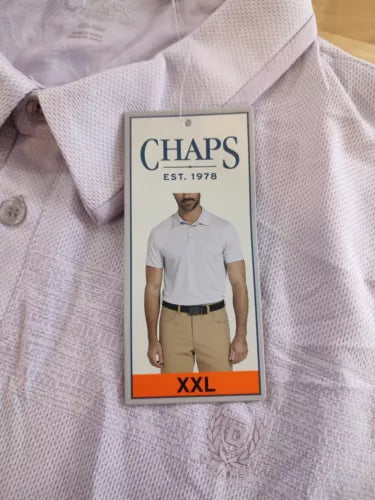 Chaps Men's Performance Golf Polo - UPF 30 Protection