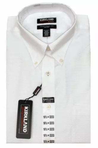 Kirkland Signature Men's Traditional Fit Non-Iron Dress Shirt