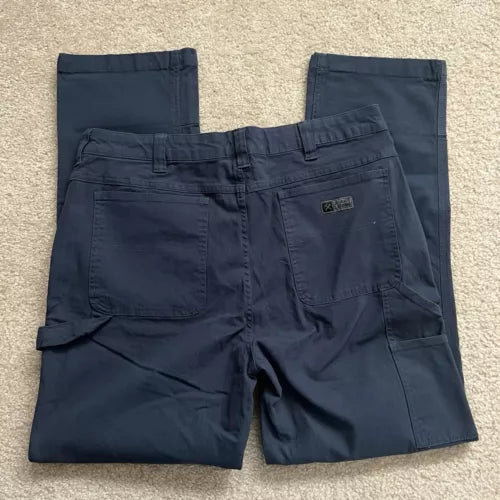 Colorado Clothing Men's Blue Canvas Work Pants - Durable Cotton Utility Pants