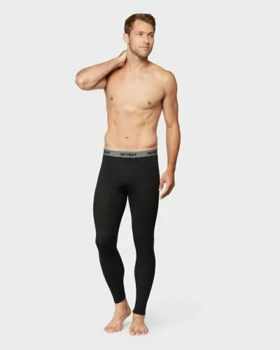 32 Degrees Heat Men's Base Layer Pant 2-Pack with Elastic Band