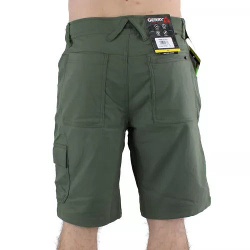 Gerry Men’s Quick-Dry Elastic Waist Pull-On Trail Shorts – Black, Green, Tan, Outdoor Activewear XX-Large