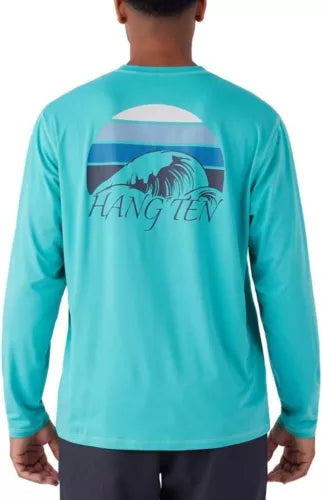 Hang Ten Men's Long Sleeve Graphic Tee | Casual Surf Style T-Shirt | Lightweight & Comfortable