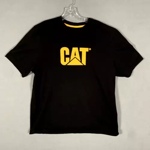 CAT Short Sleeve Logo T-Shirt | Comfortable Cotton Tee | Casual Everyday Wear