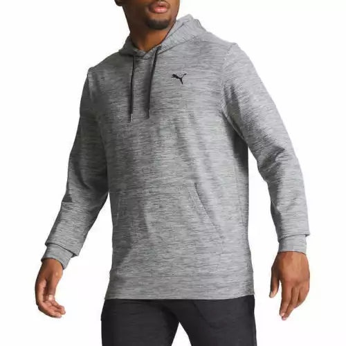 Puma Men's Pullover Hoodie  Logo Fleece Lined Adjustable Drawstring Hood