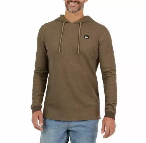 Quiksilver Men’s Texture Hoodie - Warm and Stylish Pullover Sweatshirt