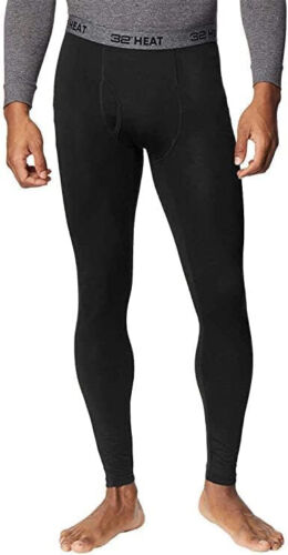 32 Degrees Heat Men's Base Layer Pant 2-Pack with Elastic Band