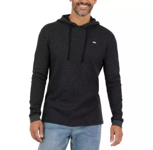 Quiksilver Men’s Texture Hoodie - Warm and Stylish Pullover Sweatshirt