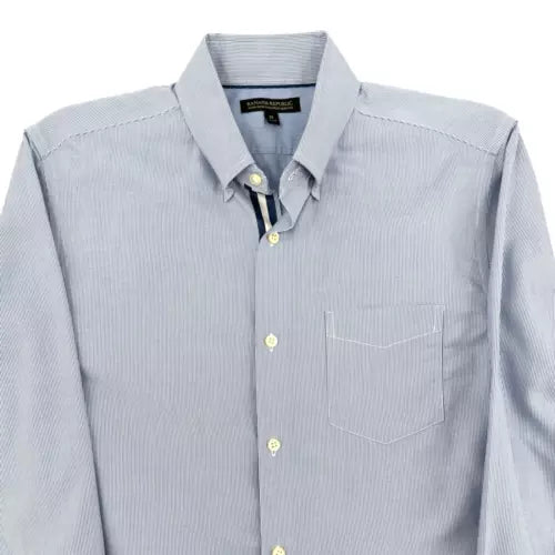 Banana Republic Men's Slim Fit Button-Down Dress Shirt | Long Sleeve Business Casual Shirt