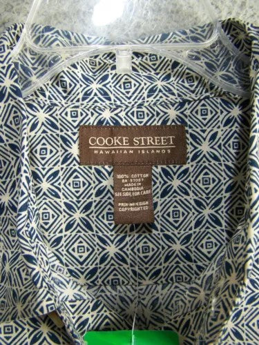 Cooke Street Men’s Hawaiian Camp Shirt - Short Sleeve, Button-Down, Tropical Print, Casual Vacation Wear