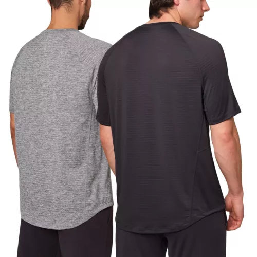 Mondetta Men's Active Tee 2-Pack - Performance Short Sleeve Athletic Shirts