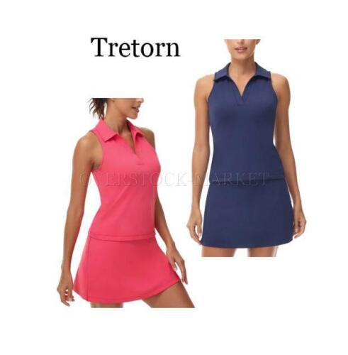 Women's Tretorn Stretch Sleeveless Polo Shirt with Built-In Bra – Breathable and Comfortable Activewear